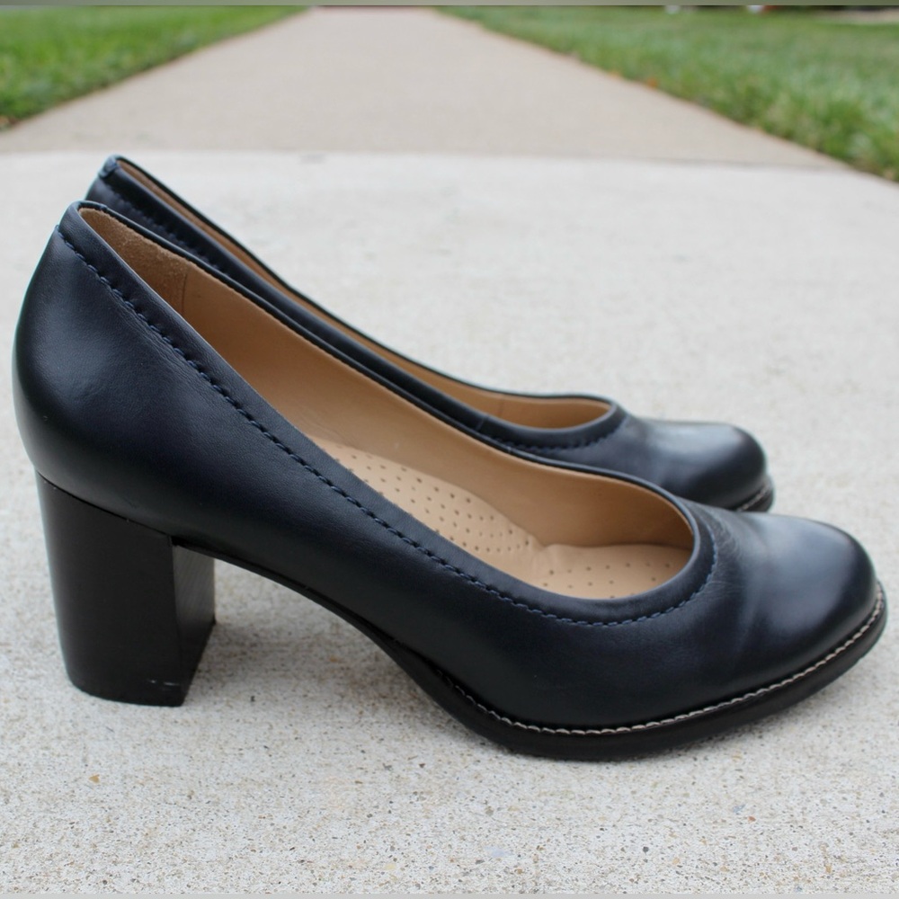 Marc Joseph Women's New York NYC Blue Leather Pump Sz 8